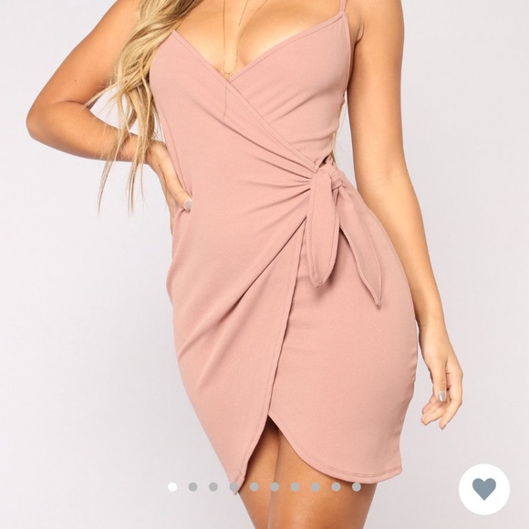 Liliana wrap dress mauve - Picture 2 of 3